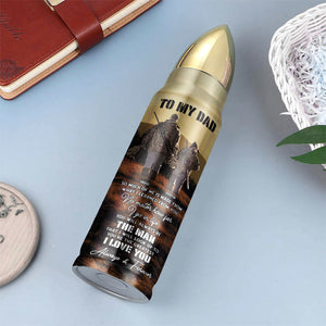 Hunting Dad Best Buckin' Dad Ever, Personalized Bullet Tumbler, Gifts for Dad, Dad and Son Hunting Trip ABT0511 - Water Bottles - GoDuckee