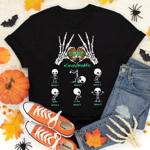 Personalized Gifts Ideas For Grandma Love Grandchildren Custom Shirts - Shirts - GoDuckee