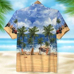 Custom UTV SxS Hawaiian Shirt, Aloha Shirt, Beach Pattern, Gift For UTV lovers - Hawaiian Shirts - GoDuckee