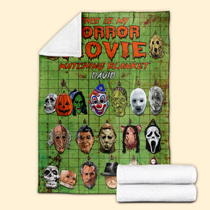 Personalized This Is My Horror Movie Watching Blanket Gift For Movie Lovers - Blanket - GoDuckee