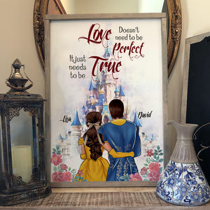 Personalized Couple Poster - Doesn't Need To Be Perfect It Just Needs To Be True - Poster & Canvas - GoDuckee