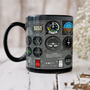 Personalized Aircraft Cockpit Mug, Gift For Airplane Lovers 2 (AP0402) - Coffee Mug - GoDuckee