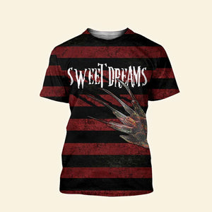 Sweet Dreams All Over Print Products - Freddy Krueger Sweater Pattern - AOP Products - GoDuckee