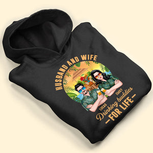 Husband And Wife Drinking Buddies For Life Personalized Couple Shirt Gift For Couple - Shirts - GoDuckee
