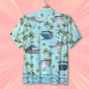 The Captain Is Our Designated Driver, Personalized Hawaiian Shirt and Men Beach Shorts, Gifts for Cruising Lovers - Hawaiian Shirts - GoDuckee