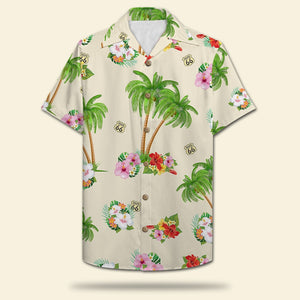 Personalized Biker Couple Hawaiian Shirt - We May No Have It All Together But Together We Have It - Floral Pattern - Hawaiian Shirts - GoDuckee