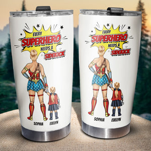 Every super Mom Needs A Sidekick Personalized Tumbler - Tumbler Cup - GoDuckee