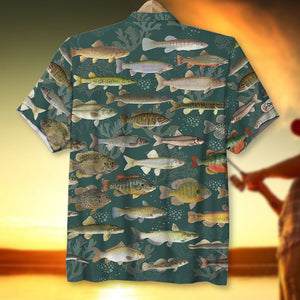 Fishing Freshwater Fishes, Hawaiian Shirt, Gifts for Fishing Lovers - Hawaiian Shirts - GoDuckee