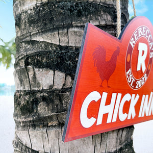Personalized Farming Chicken Metal Sign Gift For Farming Lovers - Metal Wall Art - GoDuckee