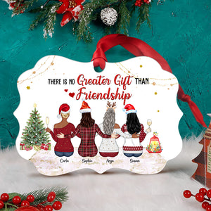 Friends No Greater Gift Than Friendship - Personalized Ornament - Gift for Friends - Ornament - GoDuckee