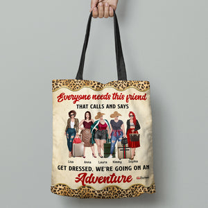 Girls Trip Personalized All Over Tote Bag - Gift for Friends - We're Going On Adventure - Tote Bag - GoDuckee