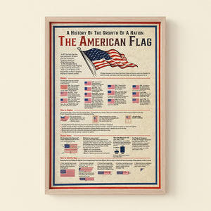 A History Of The Growth Of A Nation The American Flag Canvas Print, Gift For Independence Day - Poster & Canvas - GoDuckee