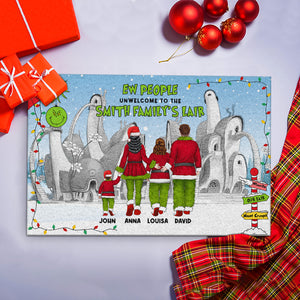 Ew People Unwelcome To The Family Personalized Doormat - Doormat - GoDuckee