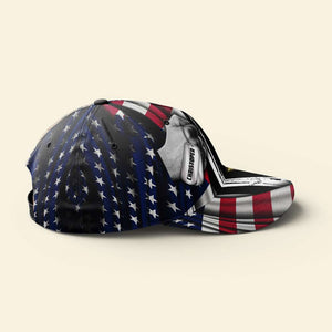 Hand Holding Flag Personalized Veteran Classic Cap - Classic Cap - GoDuckee