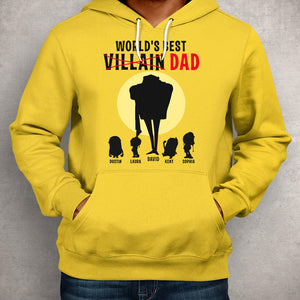 Dad World Best Villain, Personalized Shirts, Funny Father's Day Gifts - Shirts - GoDuckee