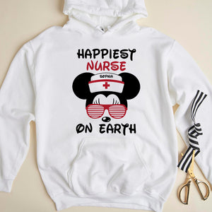 Happiest Nurse On Earth Personalized Shirts, Gift For Nurse - Shirts - GoDuckee