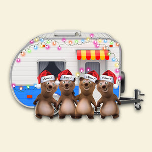 Personalized Bear Buddies Ornament - Custom Camper - Christmas Gift For Camping Lover - Ornament - GoDuckee