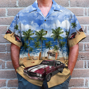 Custom Classic Car Hawaiian Shirt, Aloha Shirt, Summer Beach Pattern - Hawaiian Shirts - GoDuckee