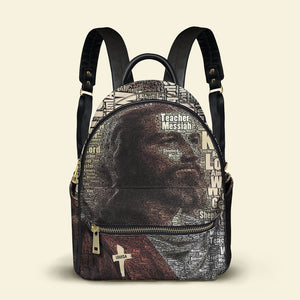 Teacher Messiah Personalized Jesus PU Backpack - Backpack - GoDuckee