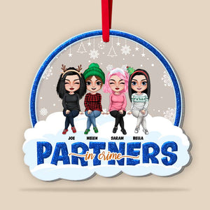 Partners In Crime Personalized Ornament, Gift For Friends - Ornament - GoDuckee
