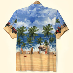 Custom UTV SxS Hawaiian Shirt, Aloha Shirt, Beach Pattern, Gift For UTV lovers - Hawaiian Shirts - GoDuckee