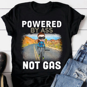 Powered By A** Not Gas, Personalized Shirt for Cycling Lovers - Shirts - GoDuckee