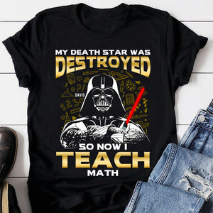 My Planet Was Destroyed So Now I Teach, Personalized Funny Shirt for Teachers - Shirts - GoDuckee