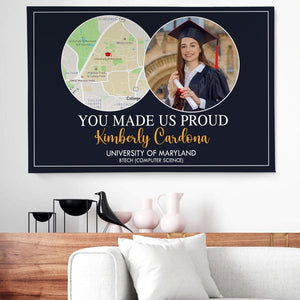 You Made Us Proud Custom Graduation Photo Canvas Print, Gift For Graduates - Poster & Canvas - GoDuckee