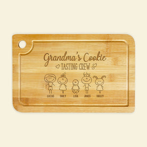 Tasting Crew Personalized Cutting Board, Gift For Grandma, Mother's Day Gift - Home Decor - GoDuckee
