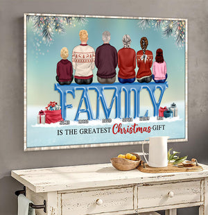 Family Is The Greatest Christmas Gift Personalized Family Canvas Print, Gift For Family - Poster & Canvas - GoDuckee
