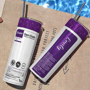 Nurse Super Sani Cloth Custom 20oz Skinny Tumbler - Tumbler Cup - GoDuckee