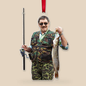 Custom Fishing Ornament, Christmas Tree Decor - Ornament - GoDuckee