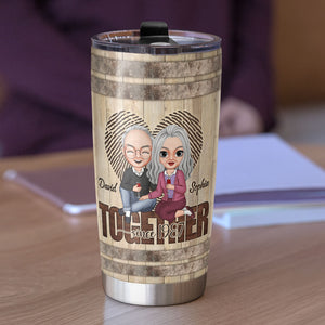 God Bless The Special Love That Binds Your Hearts Together Personalized Old Couple Tumbler - Tumbler Cup - GoDuckee