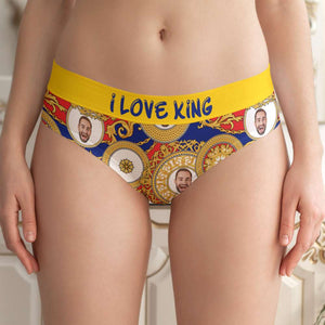 Loyal Background - Custom Photo Couple Boxer Briefs Underwear - Boxer Briefs - GoDuckee