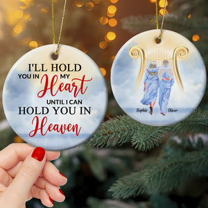 I'll Hold You In My Heart Personalized Ceramic Ornament - Ornament - GoDuckee