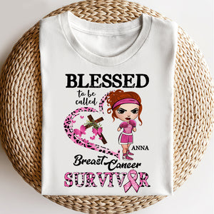 Blessed To Be Called Breast Cancer Survivor, Personalized Breast Cancer Awareness Shirts - Shirts - GoDuckee