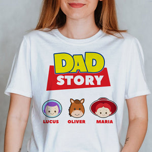 Dad Story Personalized Shirts, Gift For Dad, Grandpa - Shirts - GoDuckee