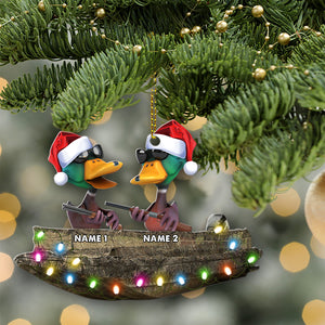 Waterflow Duck Hunting - Personalized Hunting Christmas Ornament - Christmas Gift For Hunter - Ornament - GoDuckee