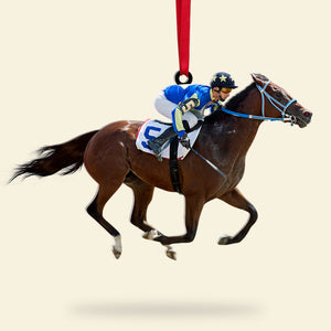 Custom Horse Photo Ornament, Christmas Tree Decor - Ornament - GoDuckee