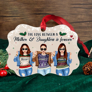 The Love Between Mother and Daughters - Personalized Ornament - Gift For Mother and Daughters - Ornament - GoDuckee