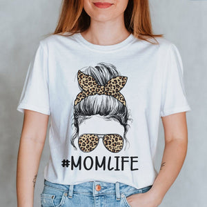 Personalized Leopard Family Gifts Shirt Ideas For Mother and Kid Mom life Kid life Custom Shirts - Shirts - GoDuckee