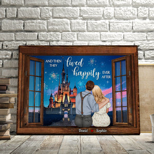 And They Lived Happily Ever After Personalized Canvas Print-Couple Gift-1DNDT100323 - Poster & Canvas - GoDuckee