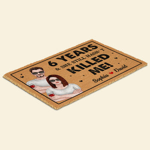 She Still Hasn't Killed Me - Doormat - Gift for Couple - Doormat - GoDuckee