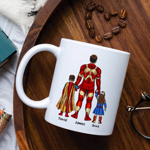 Super Dad In Universe - Personalize Coffee Mug - Coffee Mug - GoDuckee