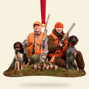 Custom Hunter Photo Ornament, Christmas Tree Decor - Ornament - GoDuckee