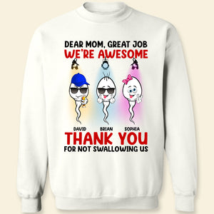 We're Awesome, Happy Mother's Day Personalized Shirt Hoodie Sweatshirt, Gift For Mom - Shirts - GoDuckee