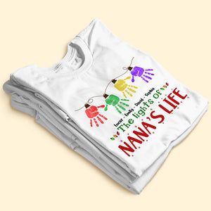 The Lights Of Nana's Life, Personalized Grandparent Shirt for Family Members - Shirts - GoDuckee