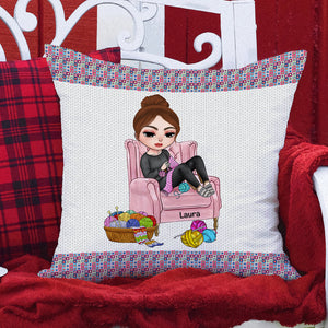 I'm A Crocheter Of Course I'm Crazy, Personalized Pillow, Gifts for Crocheting Lovers - Pillow - GoDuckee