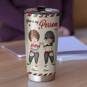 Personalized Bestie Teacher Tumbler Cup - You're My Person - Tumbler Cup - GoDuckee