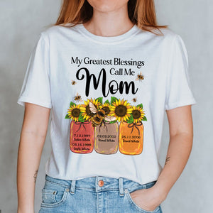 My Greatest Blessings Call Me, Personalized Shirt Hoodie, Gift For Mom - Shirts - GoDuckee